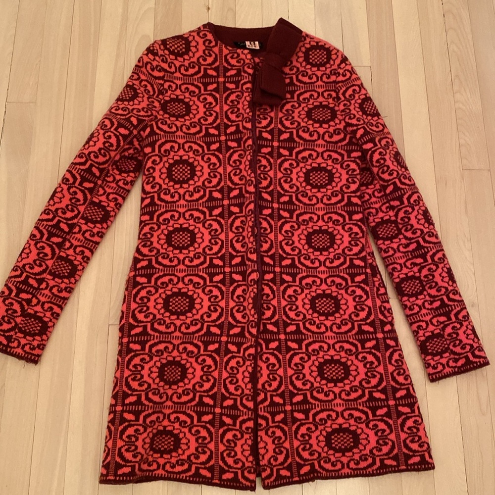 Twinset Simona Barbieri knit sweater wool jacket ! Size S - Picture 8 of 17